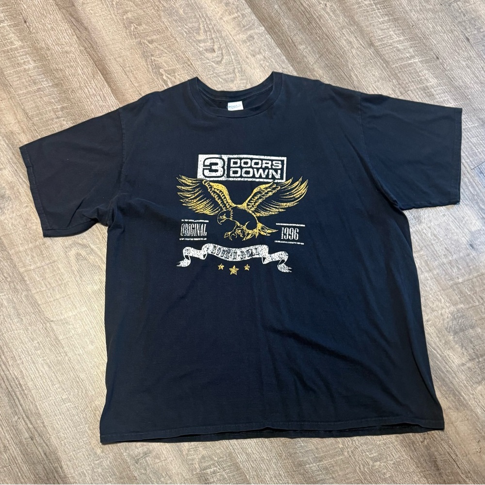 3 Doors Down Black Short Sleeve Mens 2X Teeshirt